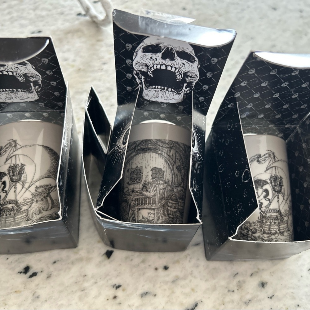 Black Magic Shot Glass Limited Edition collector item Seek the Skull Set Of 3